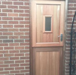 Hardwood door and frame: Click Here To View Larger Image