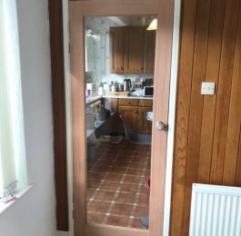 Internal door softwood with glazing: Click Here To View Larger Image