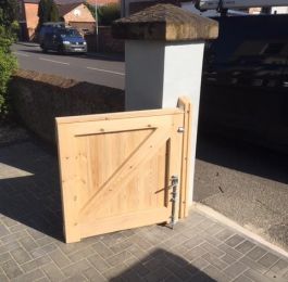 New purpose made softwood gates: Click Here To View Larger Image