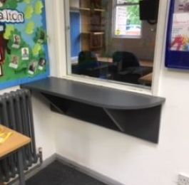 Reception Desk manufactured from MDF and laminated: Click Here To View Larger Image