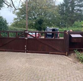 Purpose made softwood gates: Click Here To View Larger Image