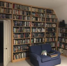 Purpose made Pine bookcases: Click Here To View Larger Image