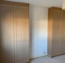 Purpose made wardrobes, MDF doors on soft close hinges: Click Here To View Larger Image