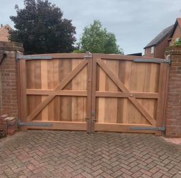 Purpose made cedar gates: Click Here To View Larger Image